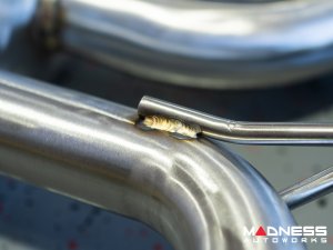 Jaguar F-TYPE Performance Exhaust System - MADNESS - 3.0L V6 - Dual Side Exit - Electronic Valve Design - Carbon Fiber Exhaust Tips